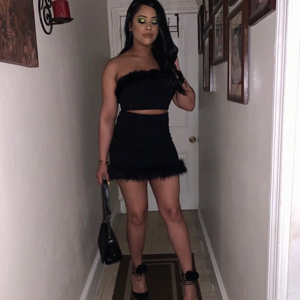 Skirt and crop top set